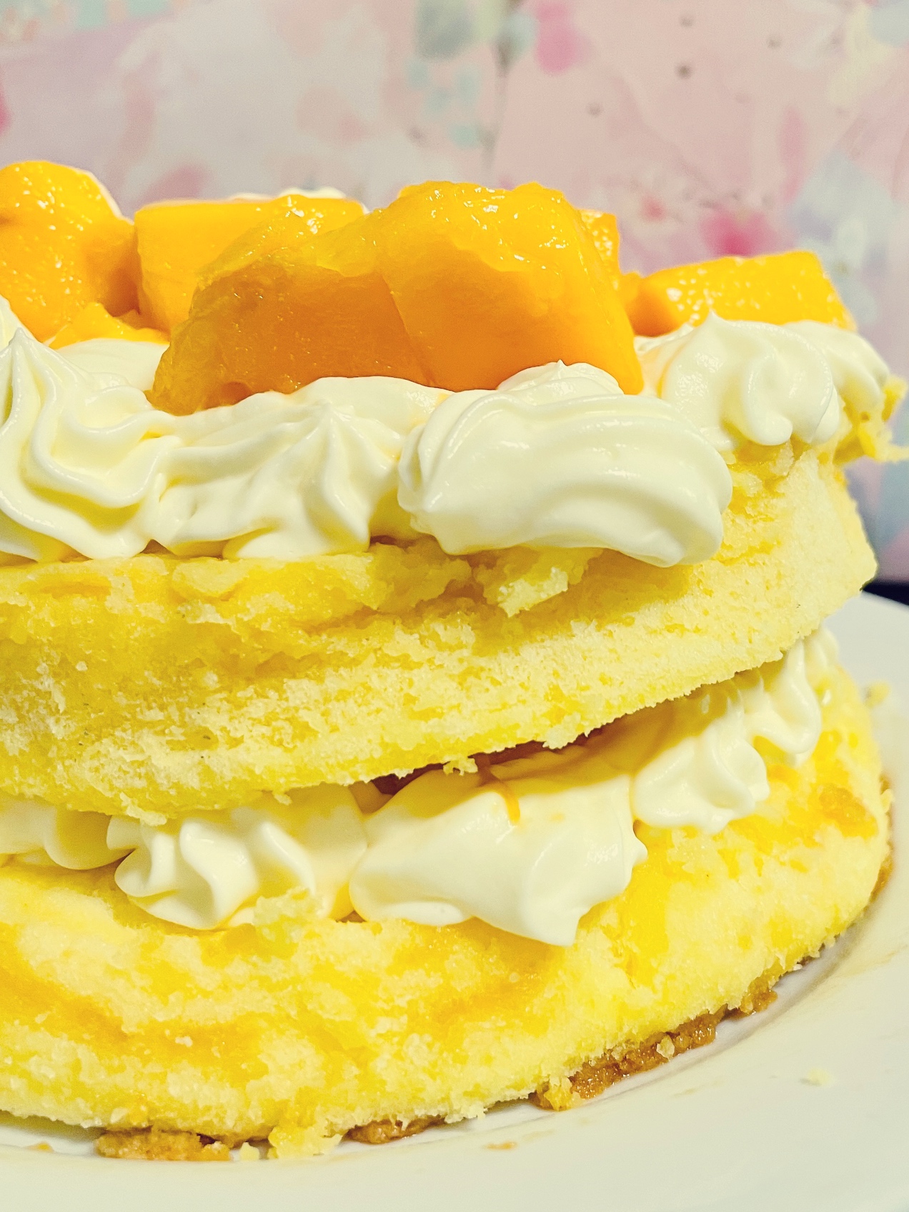 【新手0失败】芒果裸蛋糕的做法