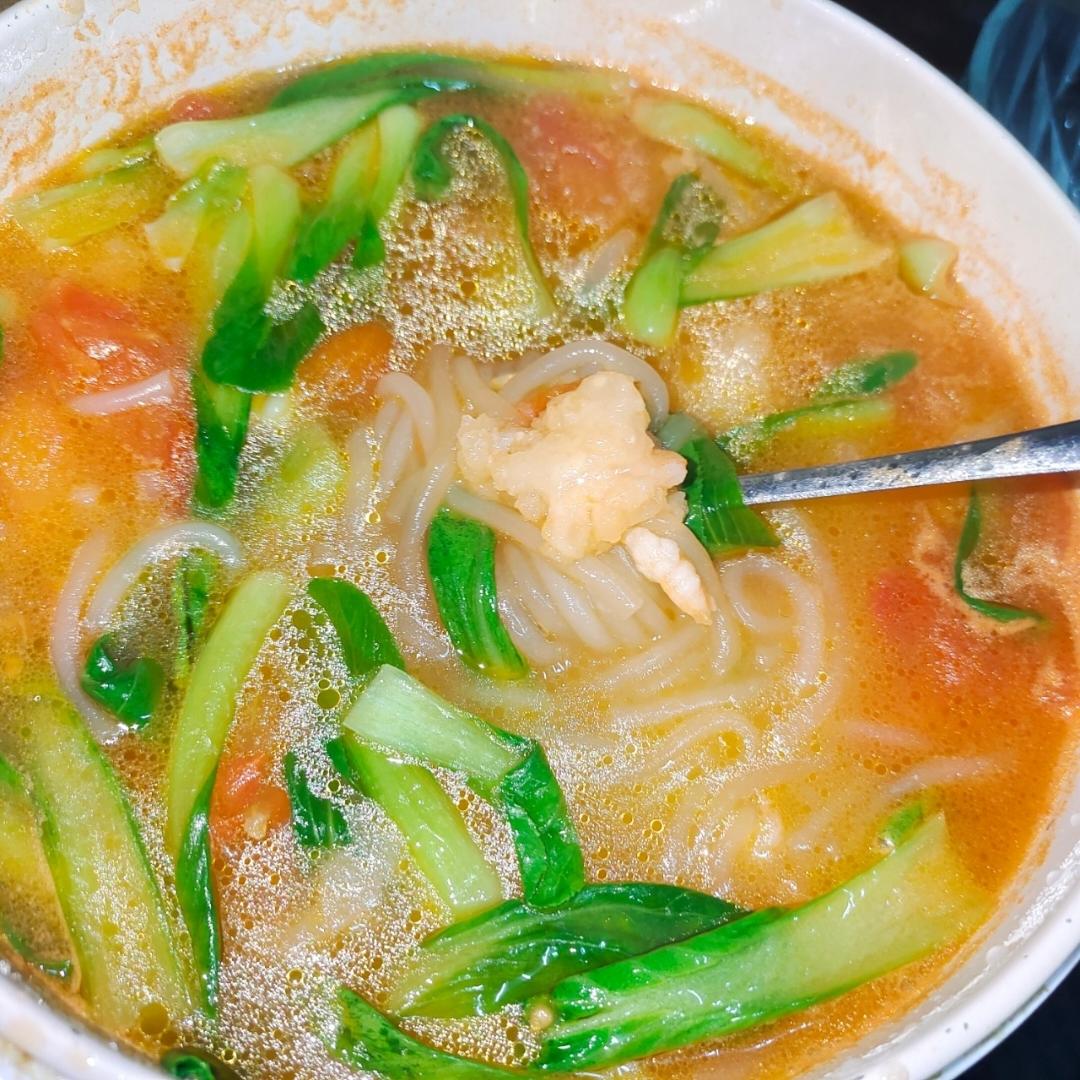 番茄虾滑粉丝煲
