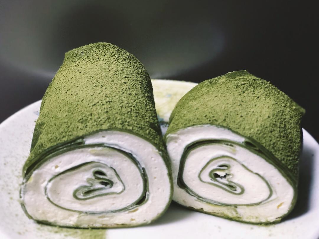 网红食谱│抹茶毛巾卷