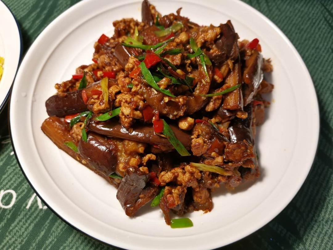 红烧肉沫茄子