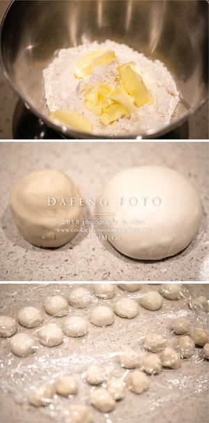 榨菜肉月饼（黄油版油皮，奶香浓郁更好吃）的做法 步骤1