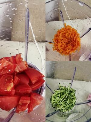 蔬菜彩色面条的做法 步骤2