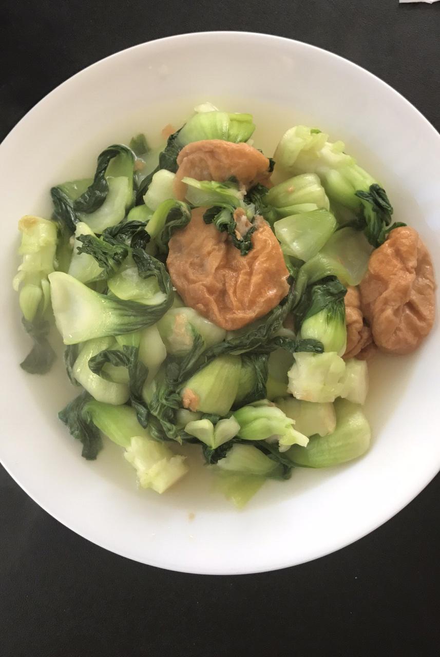 青菜炒面筋
