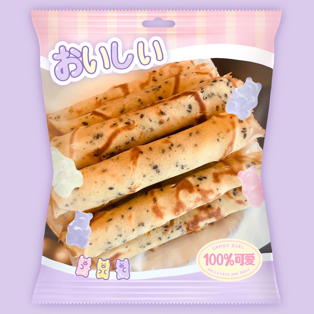 黑芝麻手工鸡蛋卷