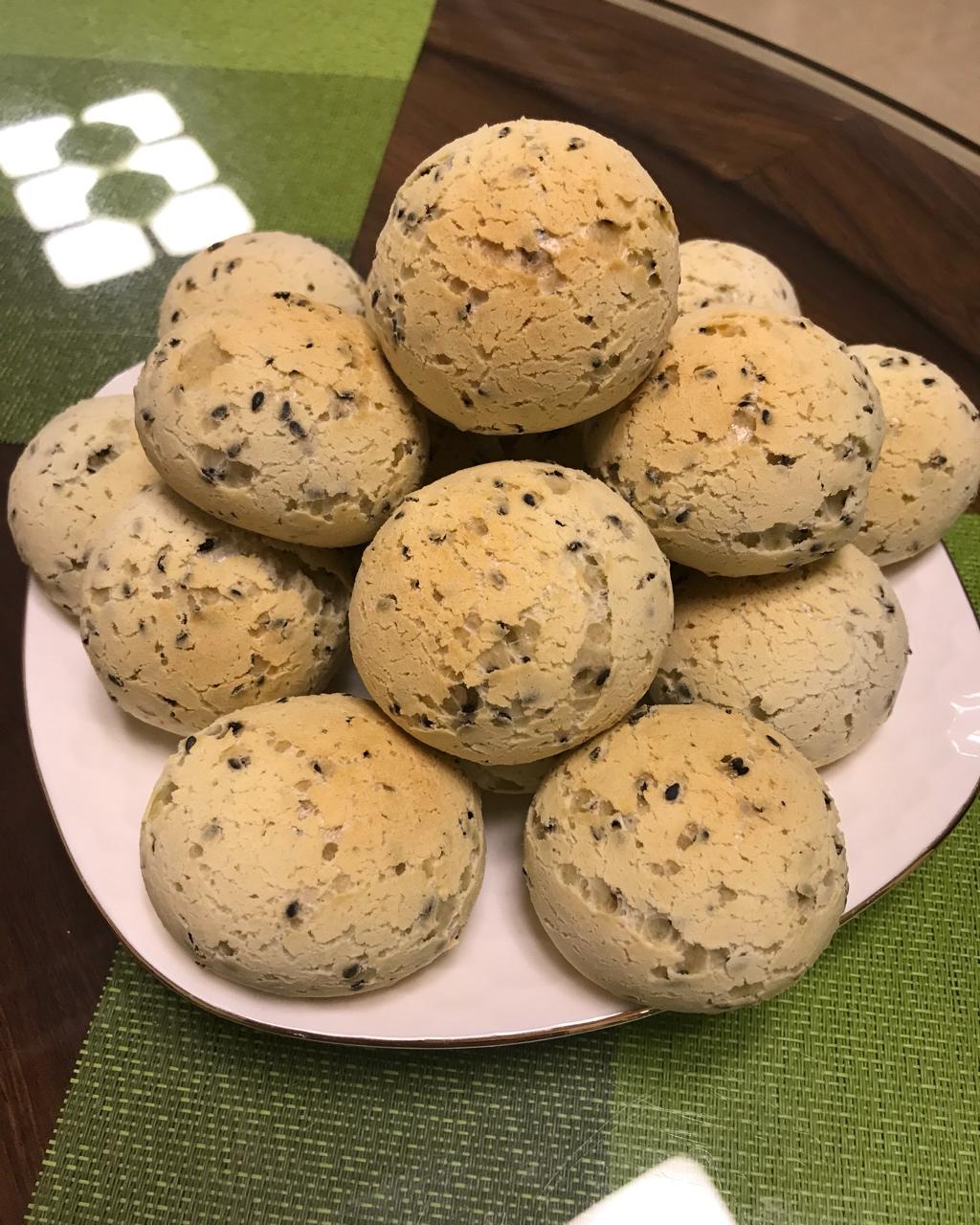 黑芝麻麻薯面包