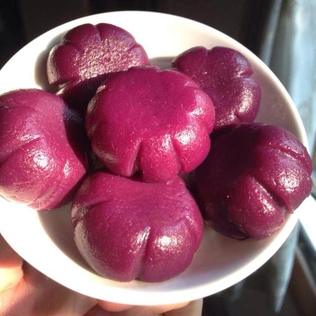 芝麻紫薯饼