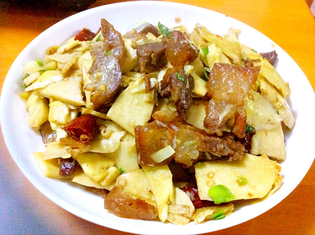 冬笋炒腊肉