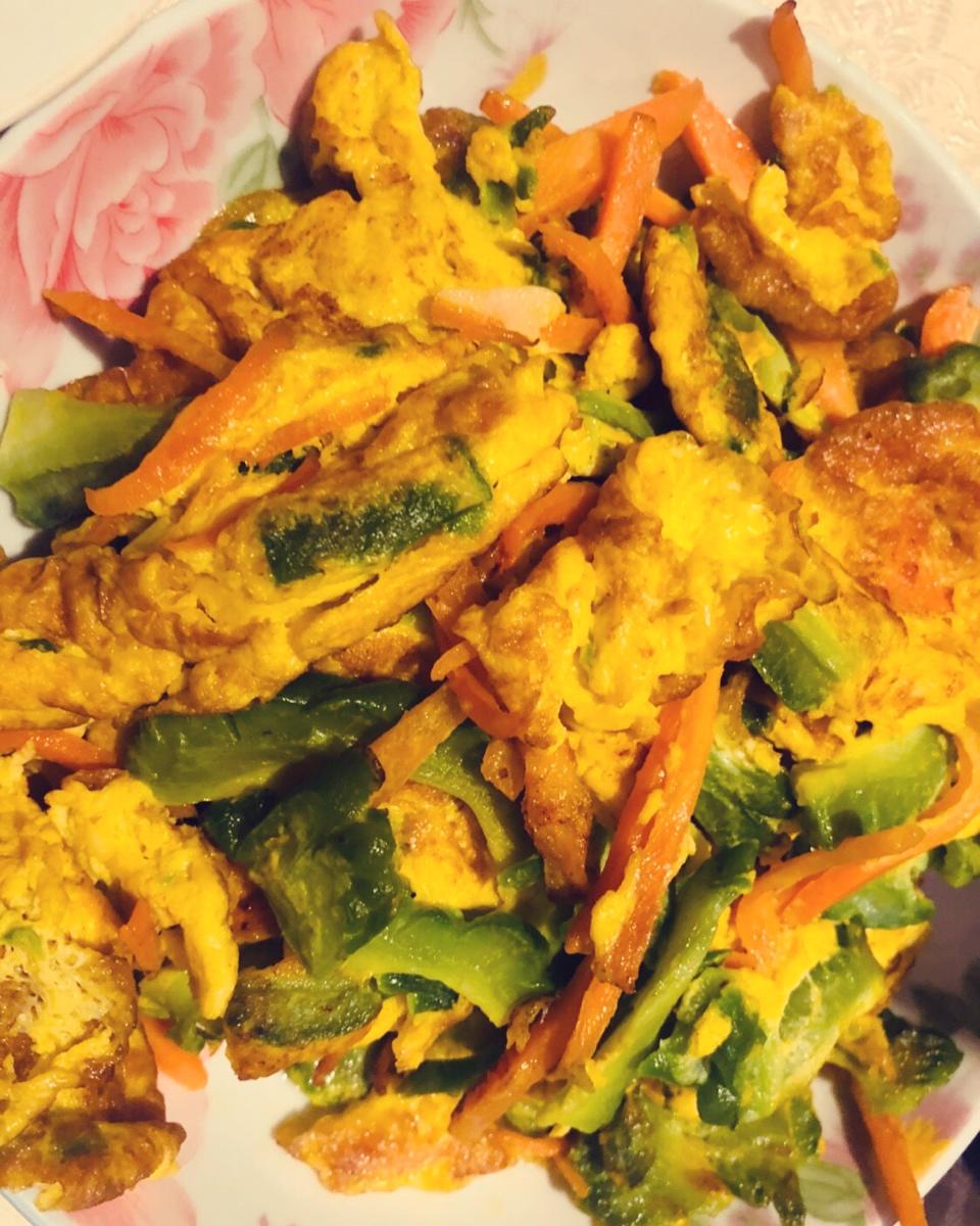 苦瓜鸡蛋饼