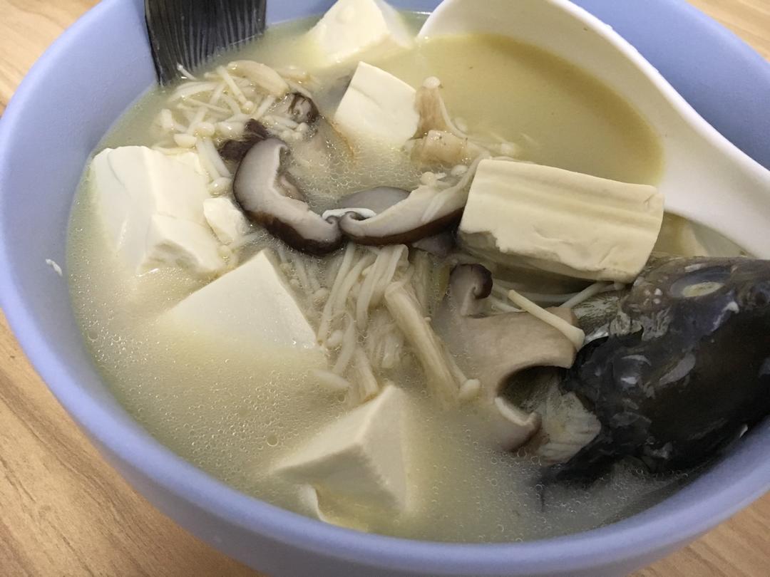 鲜菌奶白鲫鱼汤