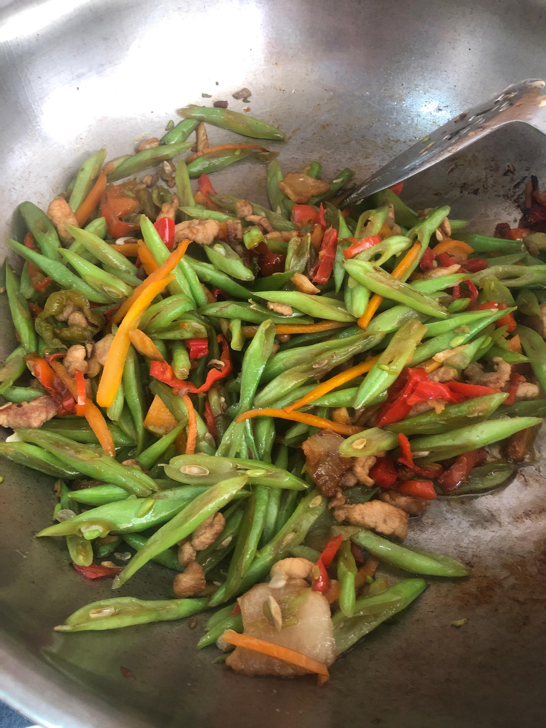 家常小炒四季豆