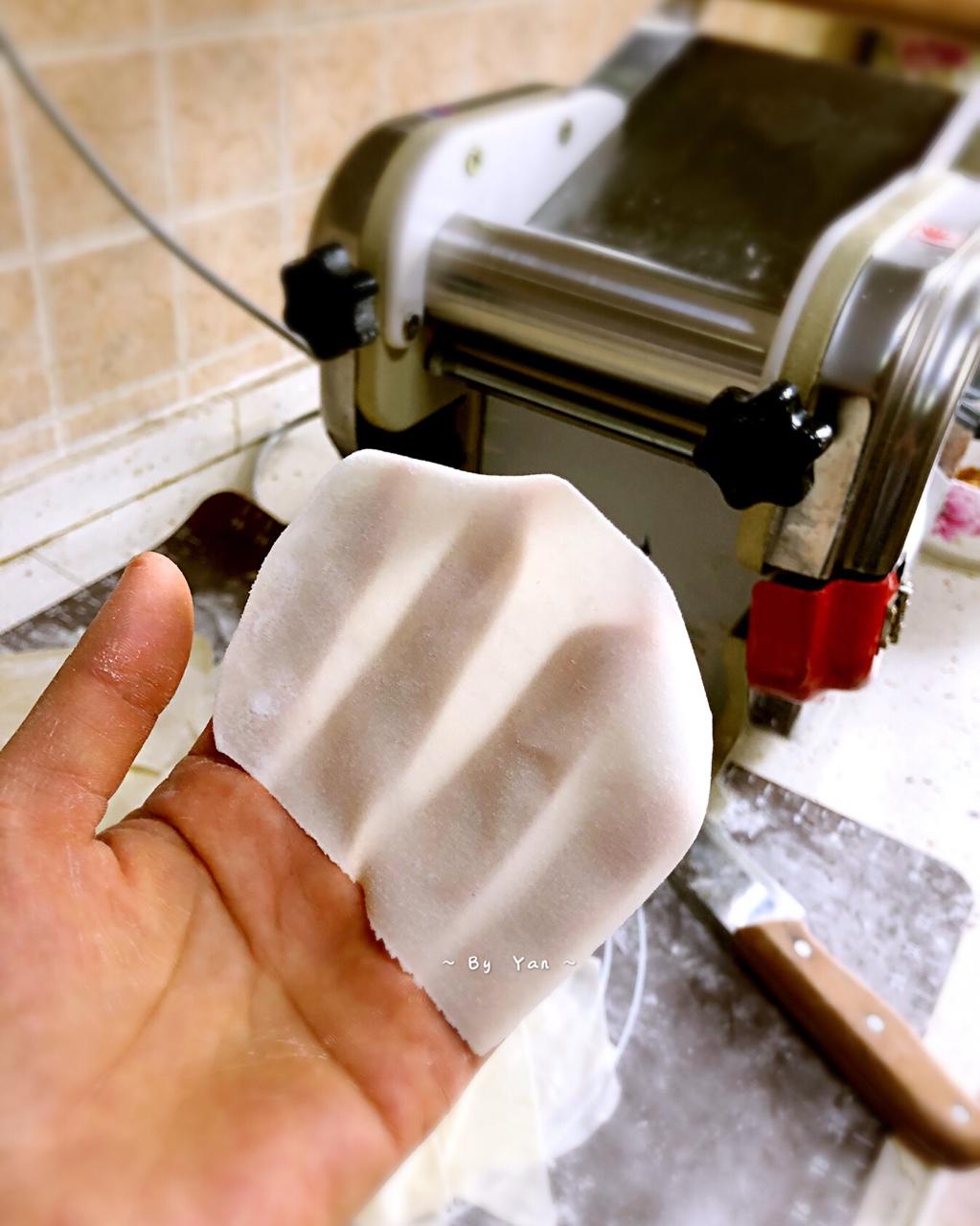 自己做馄饨皮、云吞皮