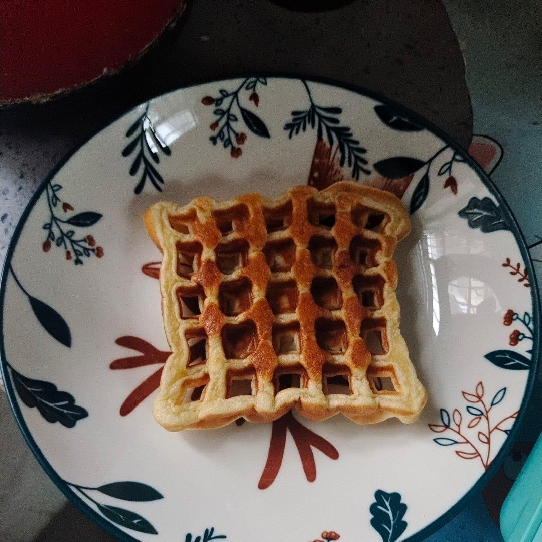 绝对懒人快手版的华夫饼🉑（轻食机版）