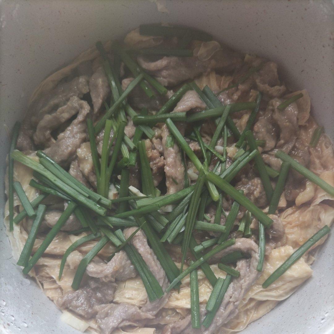 强强联手的腐竹焖牛肉