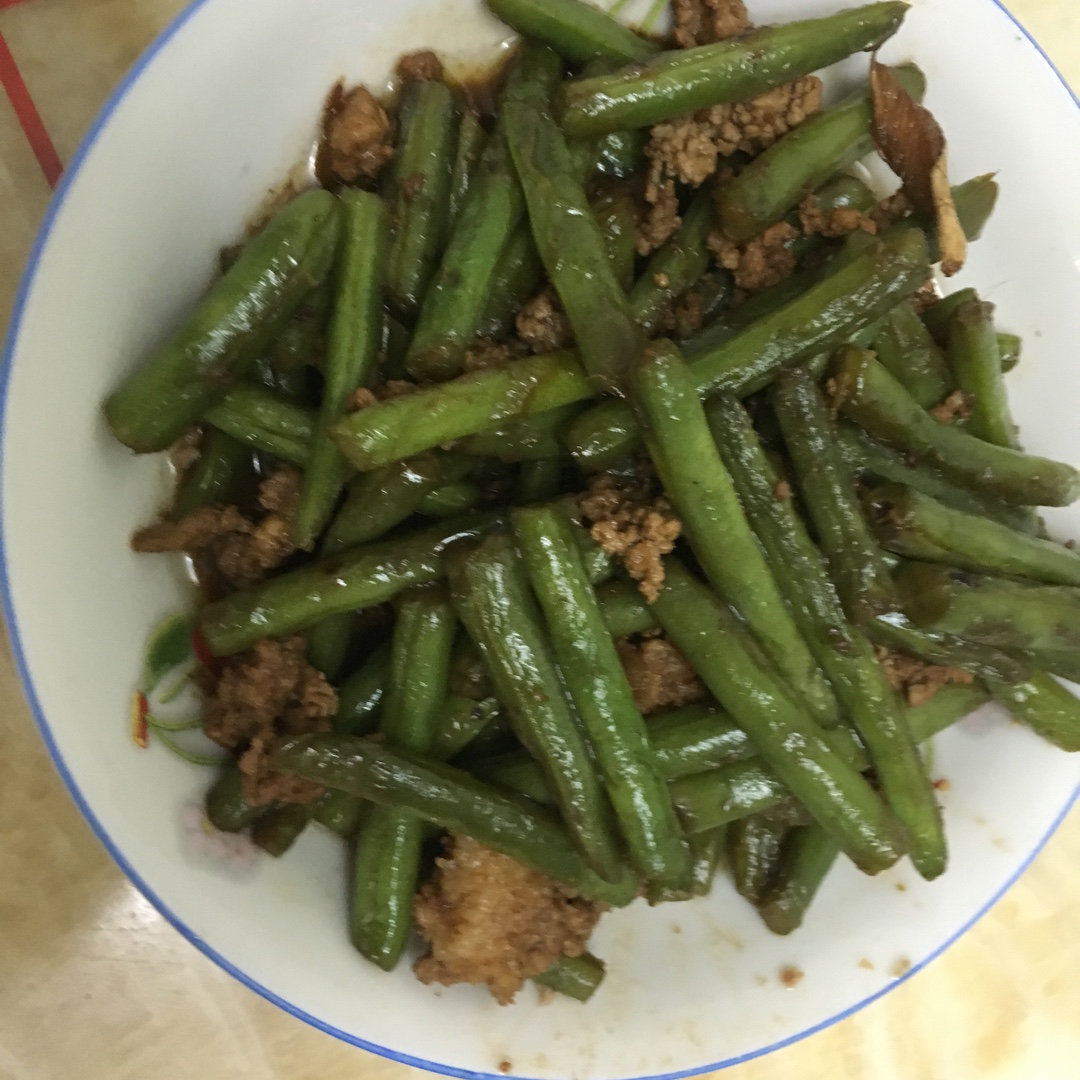 豆角炒肉丝