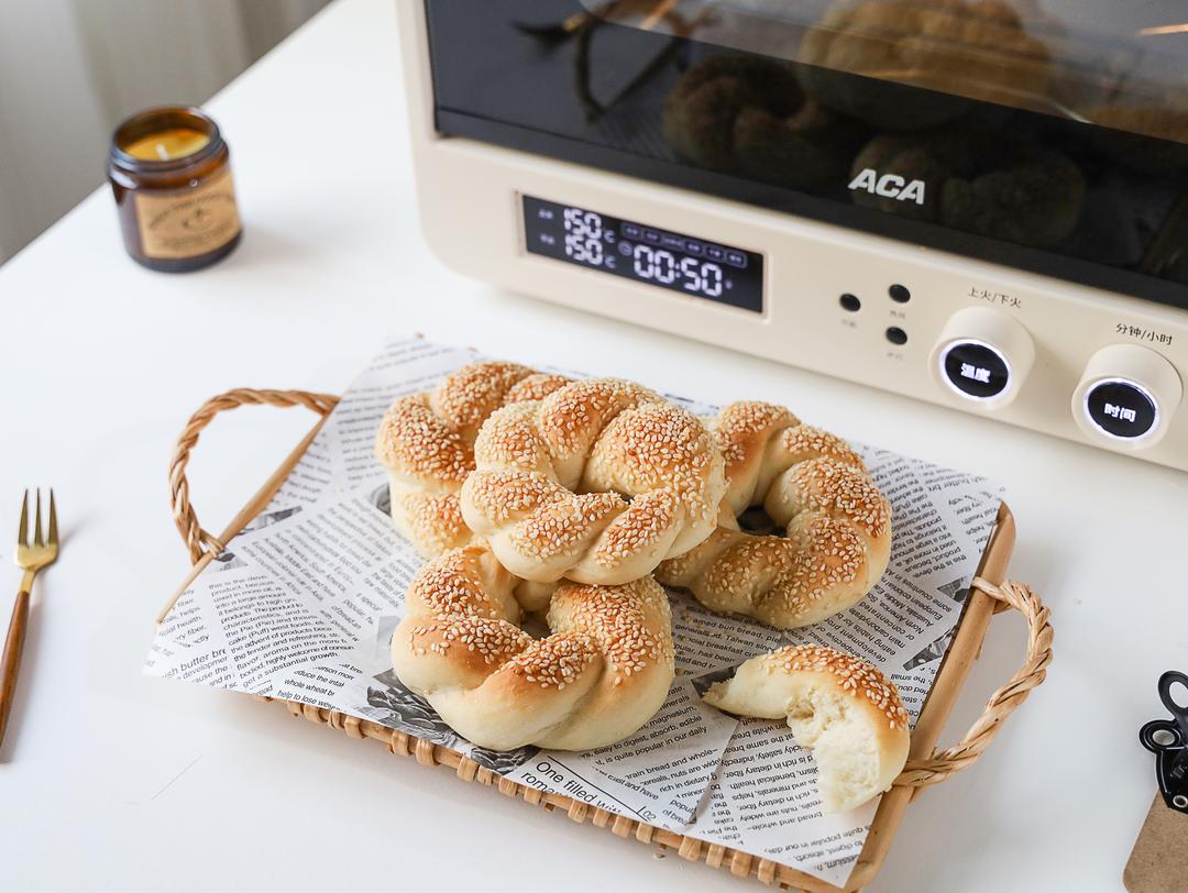 土耳其芝麻圈的做法