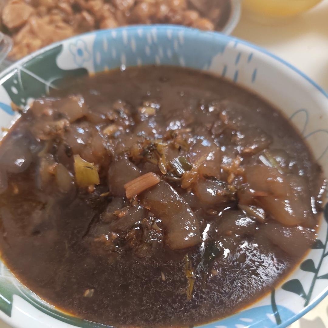 红烧魔芋豆腐