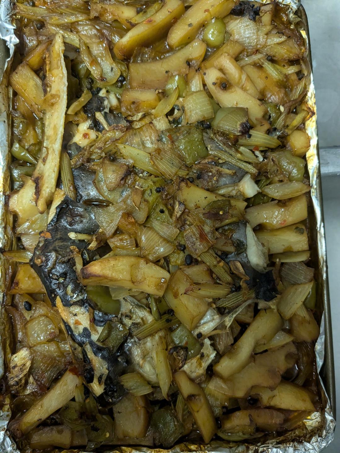 家庭版烤箱烤鱼，清江鱼，