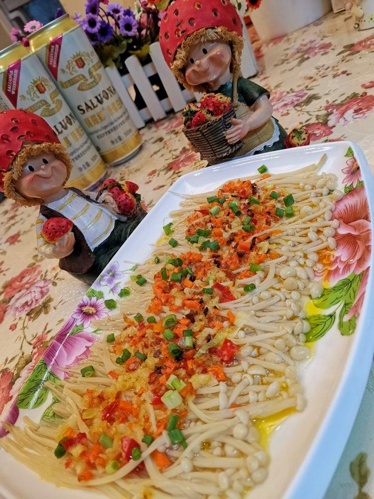 蒜蓉蒸金针菇