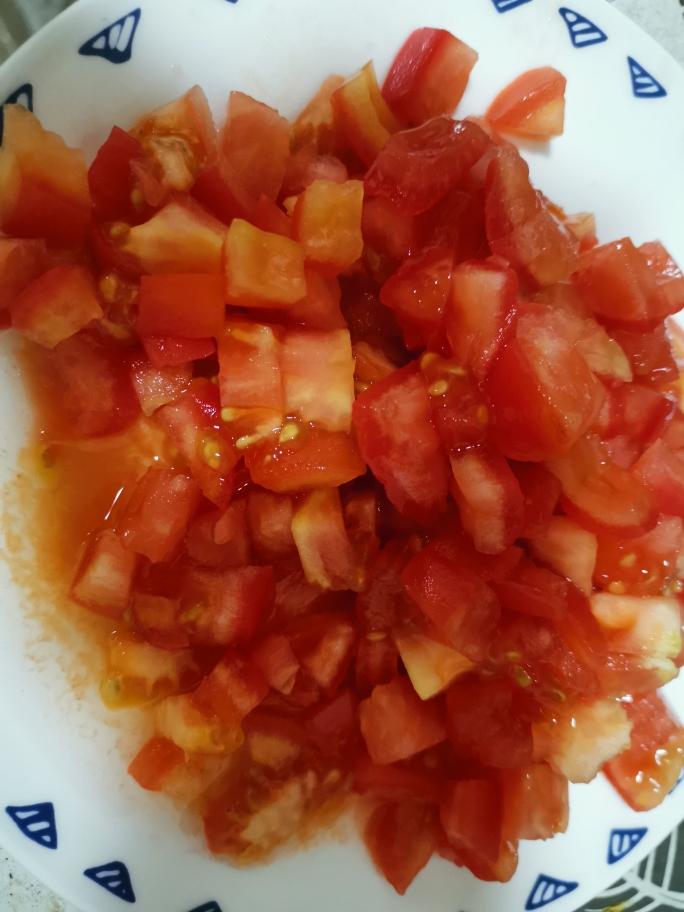 番茄蛋花疙瘩汤的做法 步骤1