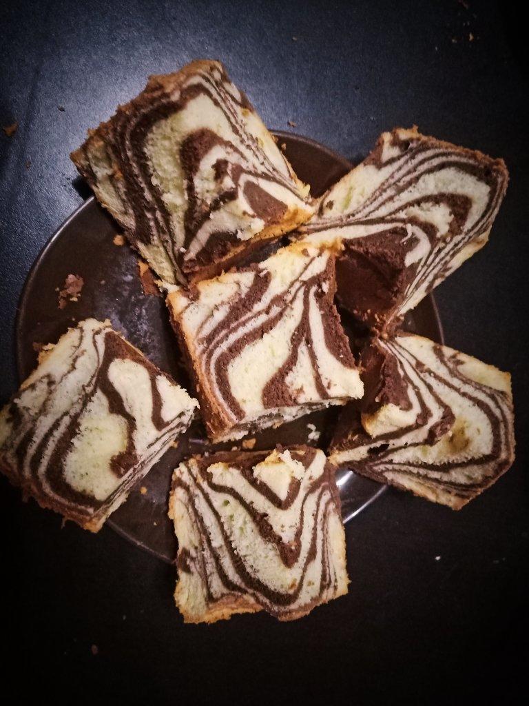 斑马纹戚风蛋糕6寸