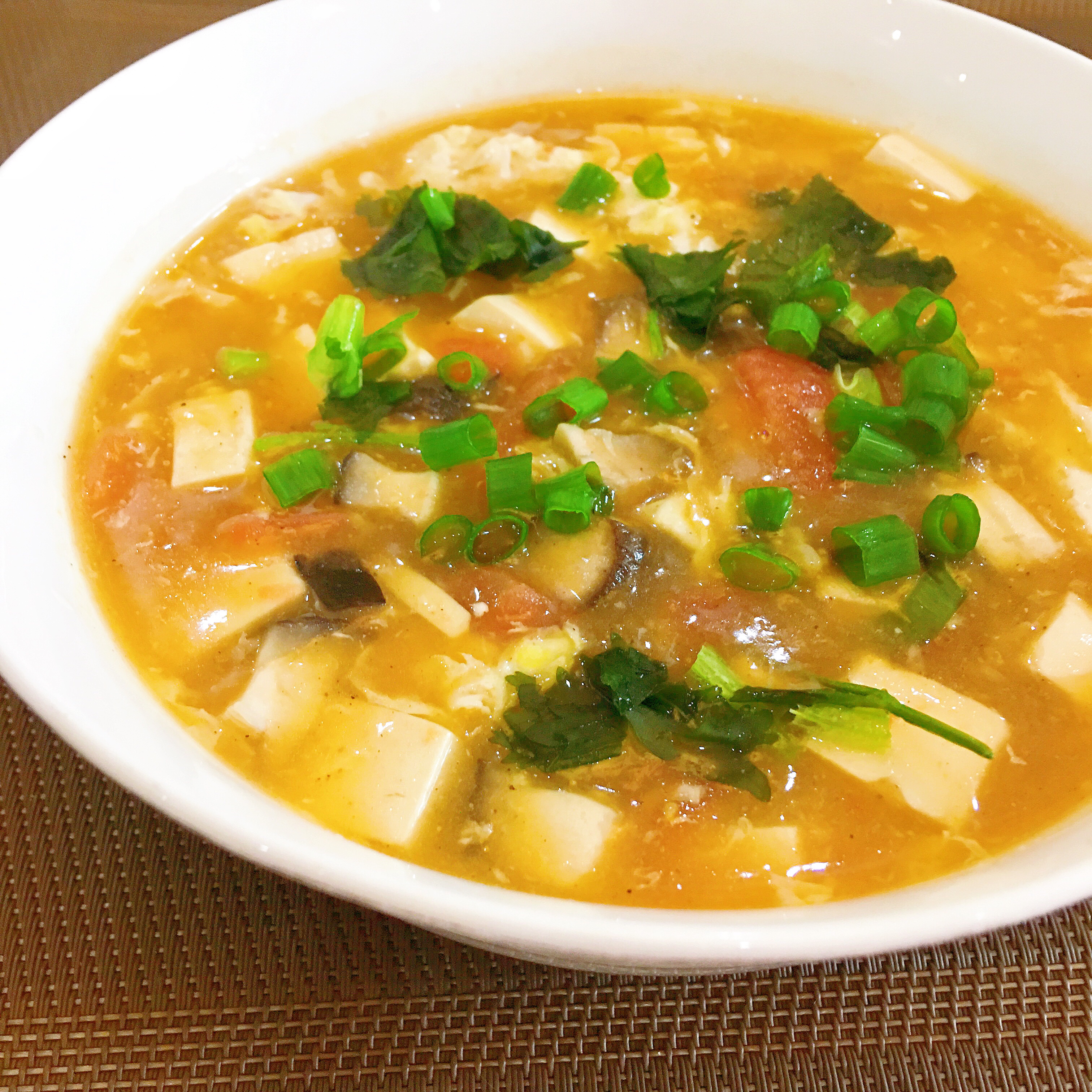 豆腐西红柿菌菇汤•低卡低脂•好喝开胃的做法 步骤6