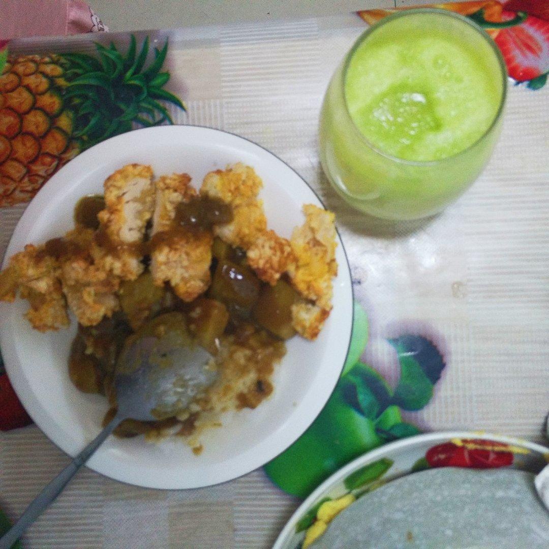 咖喱鸡排饭