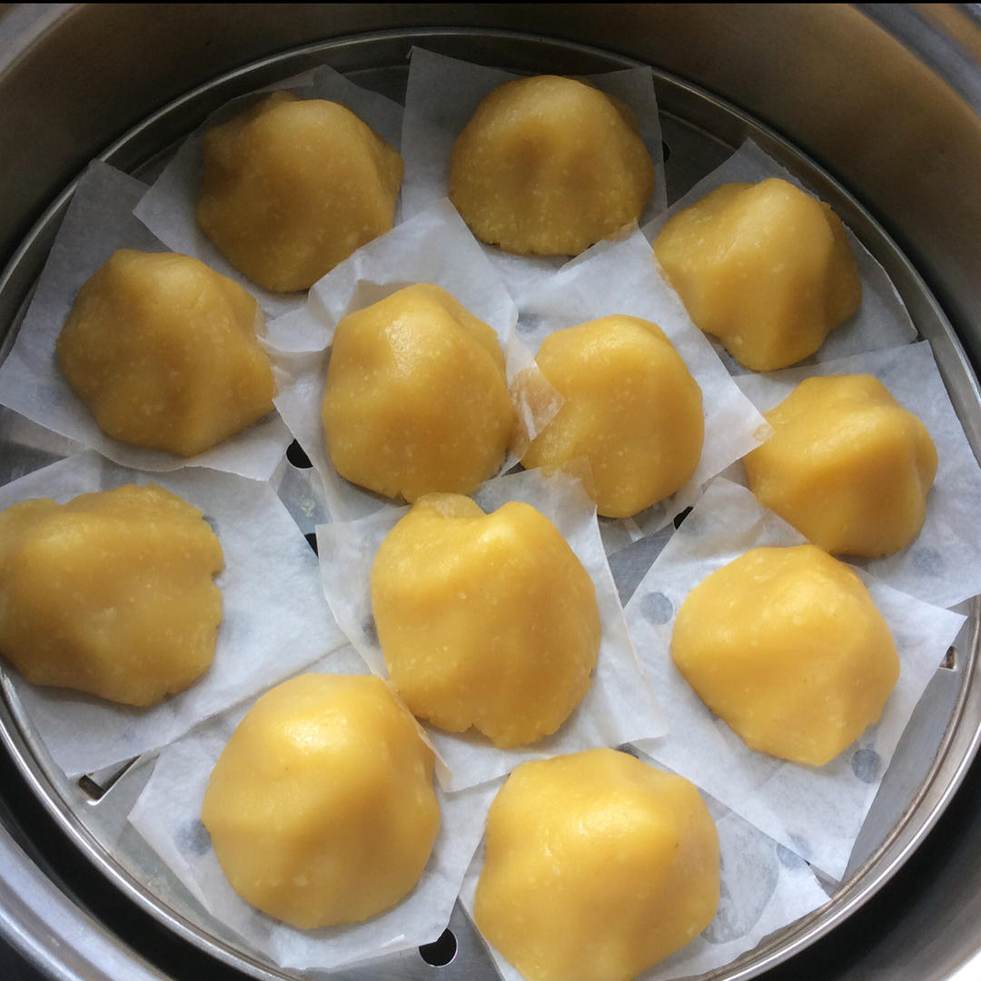 奶香糯米窝窝头