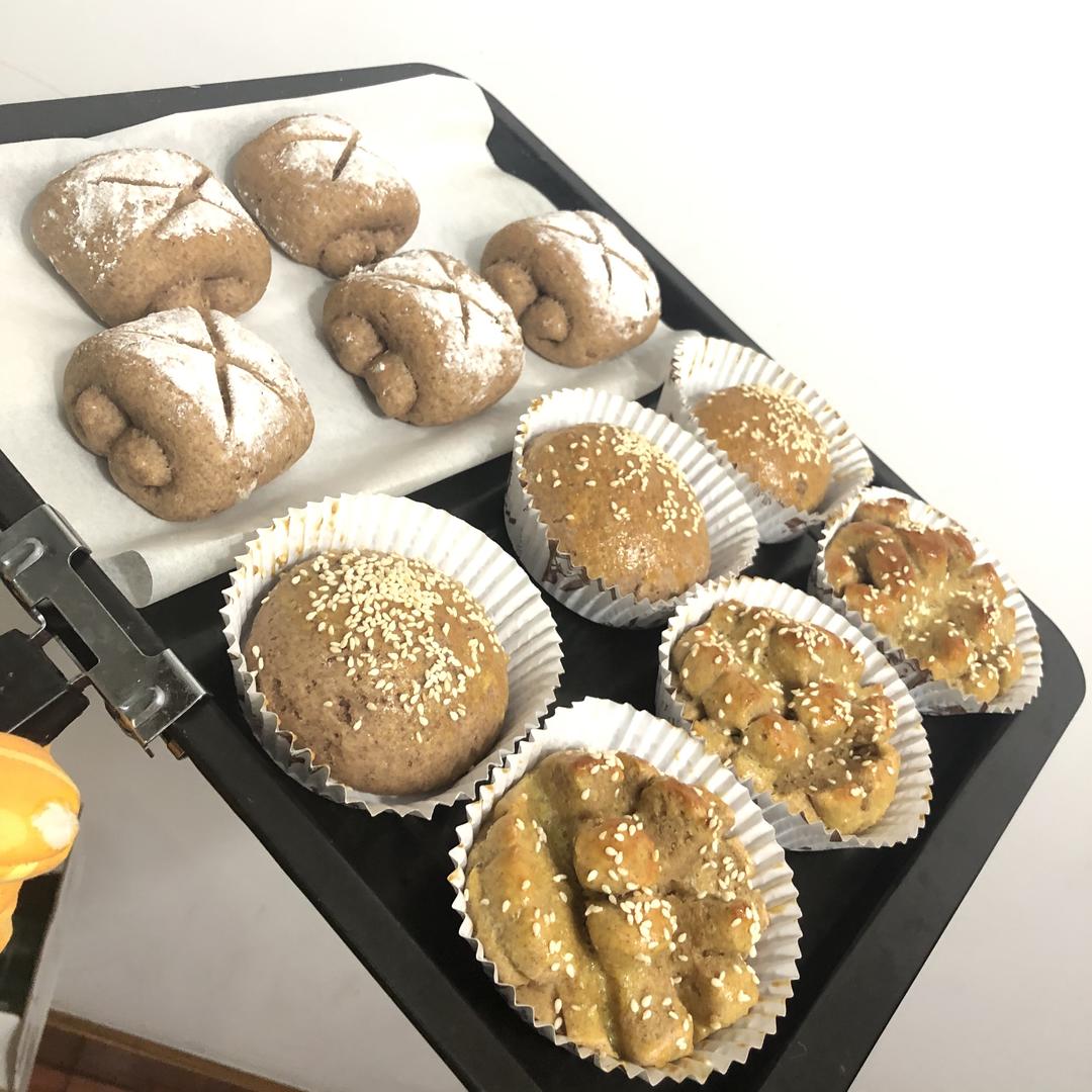 减肥好吃的0糖全麦云朵面包