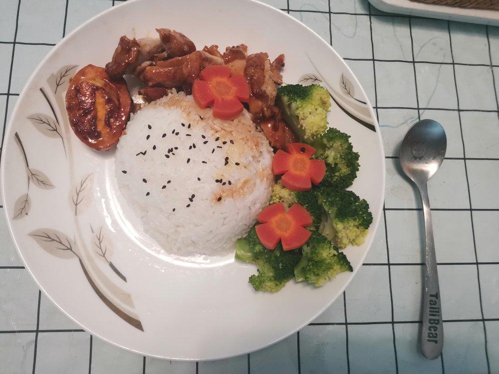 照烧鸡腿饭