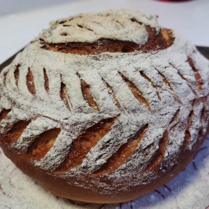 全麦蔓越莓核桃软欧包