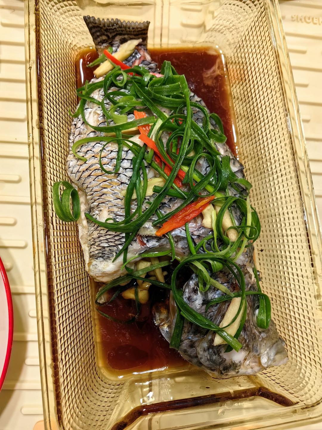 餐厅级别的清蒸石斑鱼