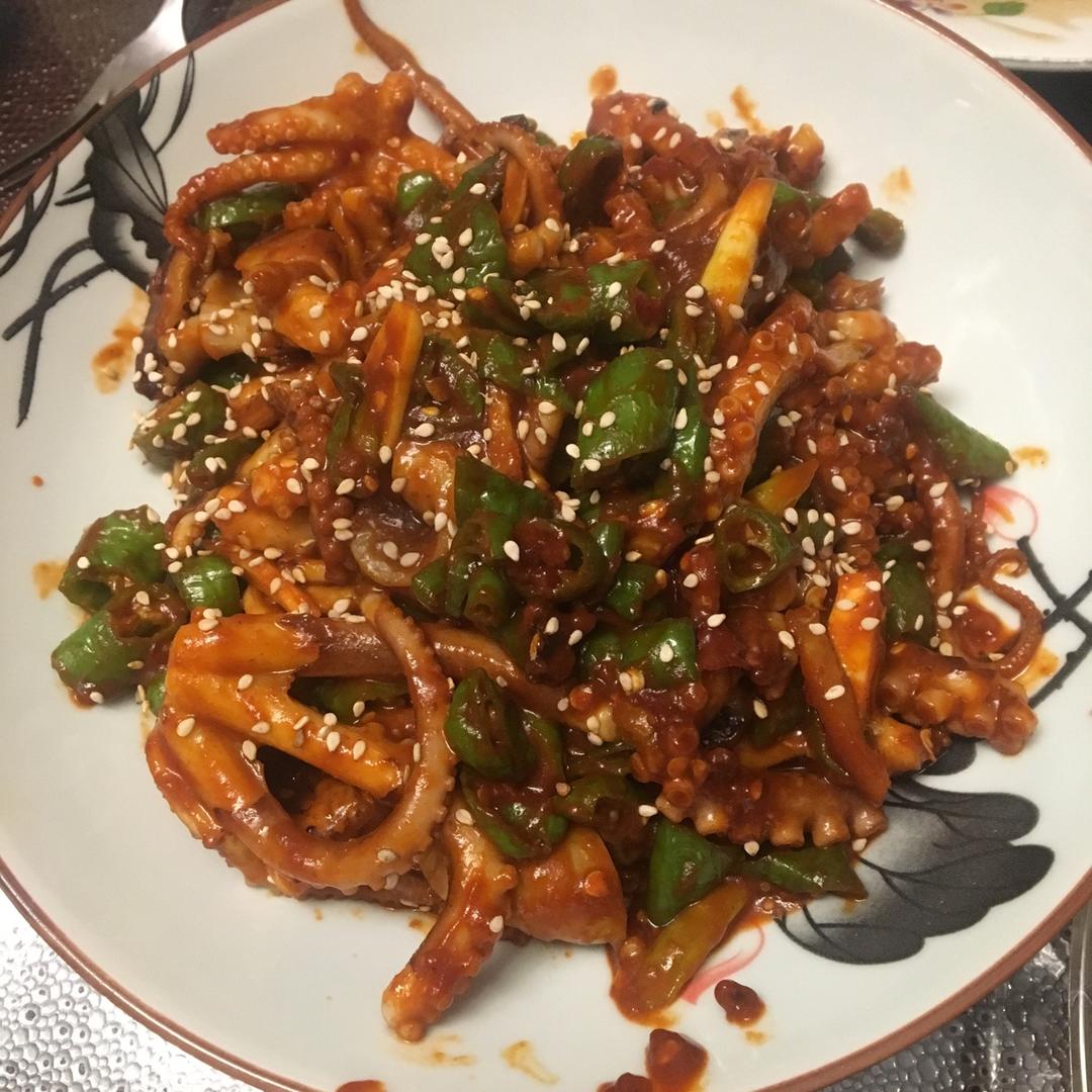 辣炒八爪鱼