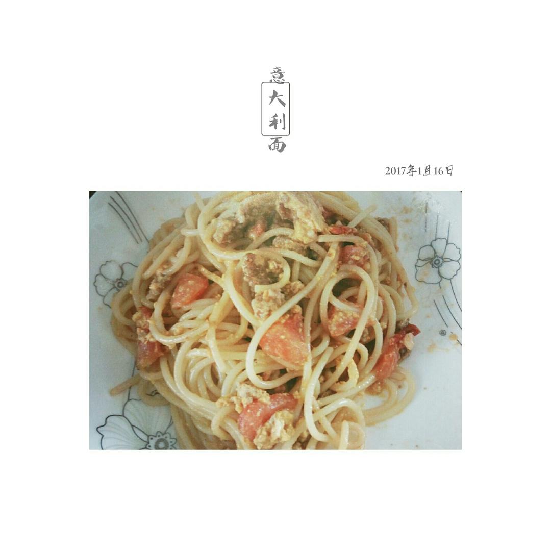 番茄肉酱意大利面