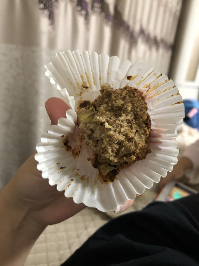 无糖海盐香蕉夹心花生酱燕麦快手马芬【健康主食】