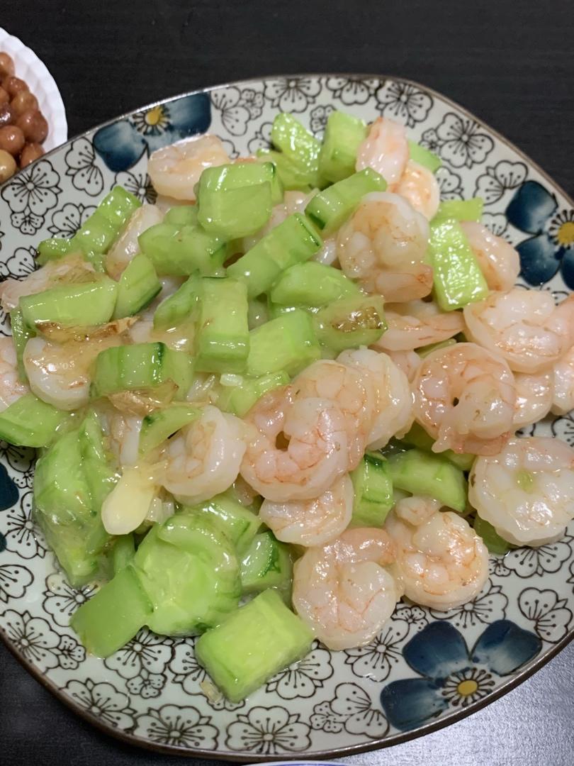 黄瓜炒虾仁