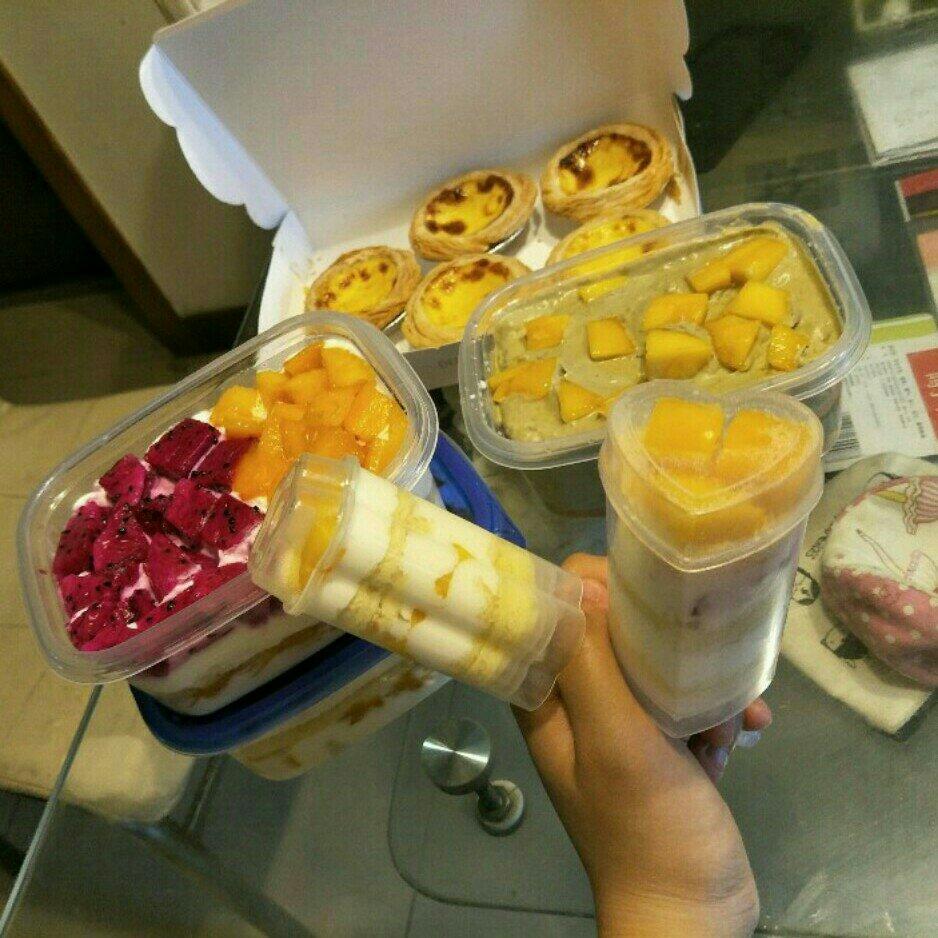 简单快手的便当饭盒水果盒子蛋糕