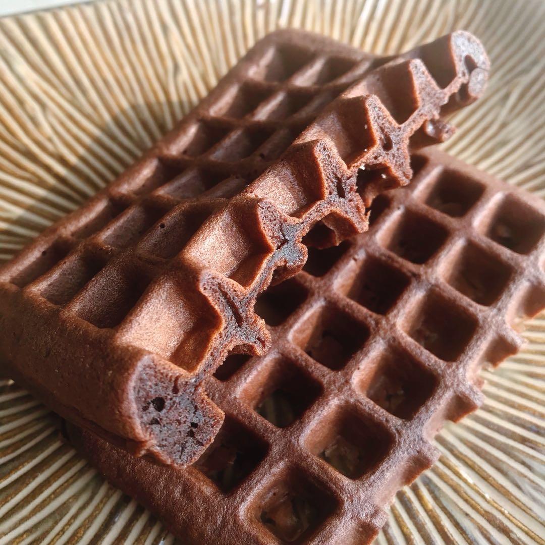 可可糯米华夫饼