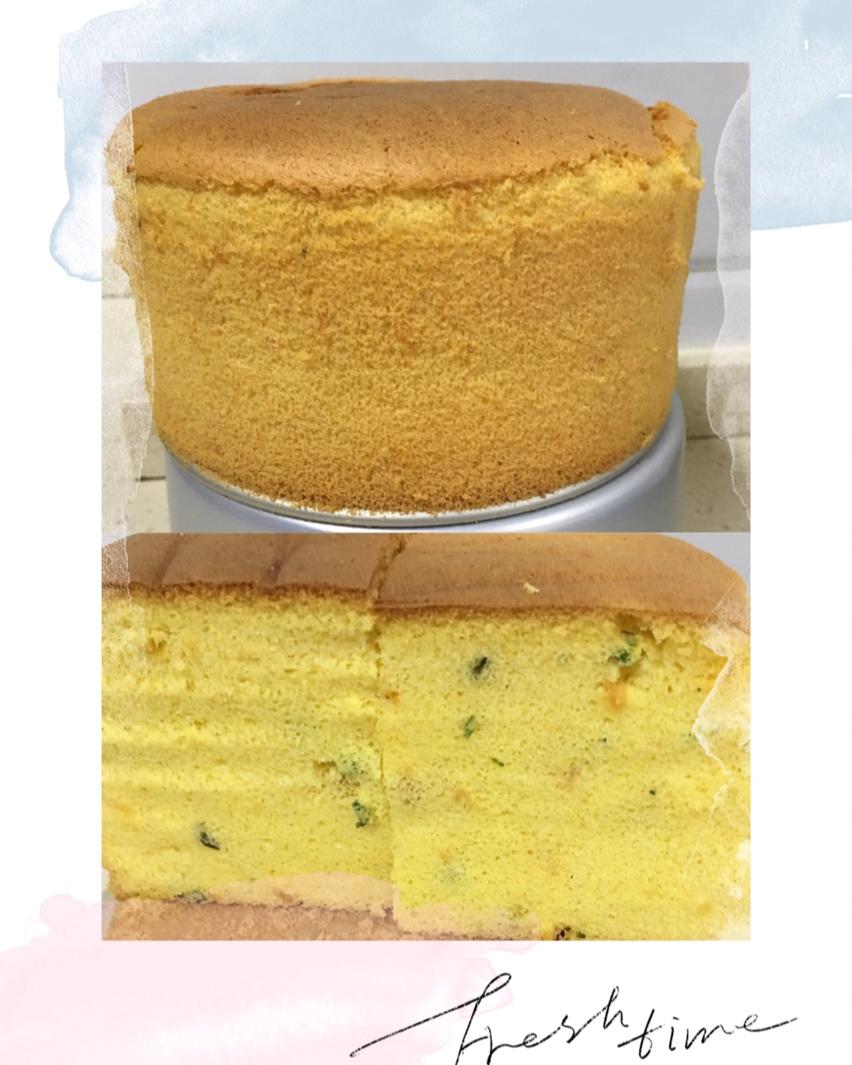 香葱肉松戚风蛋糕