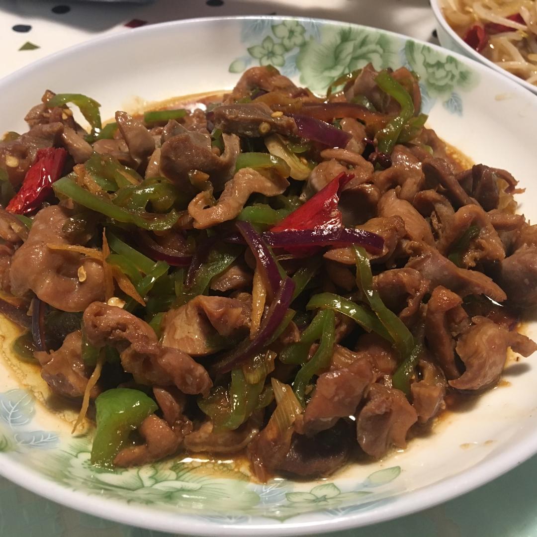 小炒鸡胗