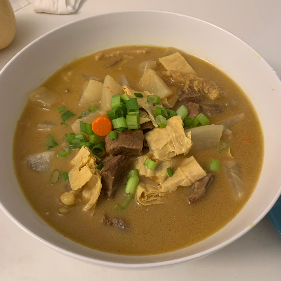 曼食慢语丨2021年夜饭-咖喱牛杂煲