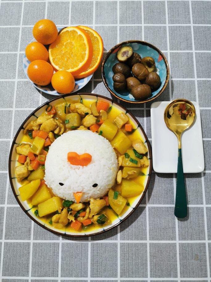 咖喱鸡肉饭