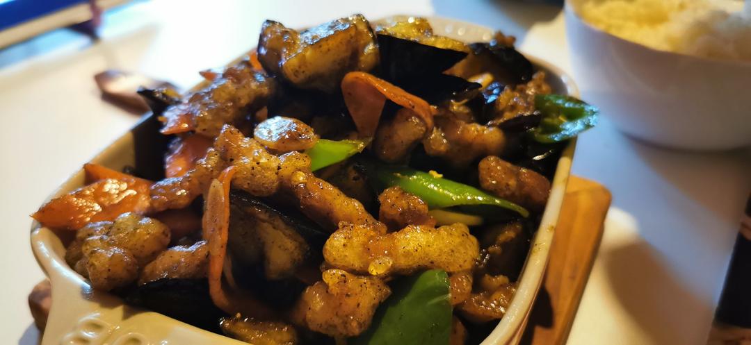 溜肉段烧茄子（东北硬菜呀哈哈）