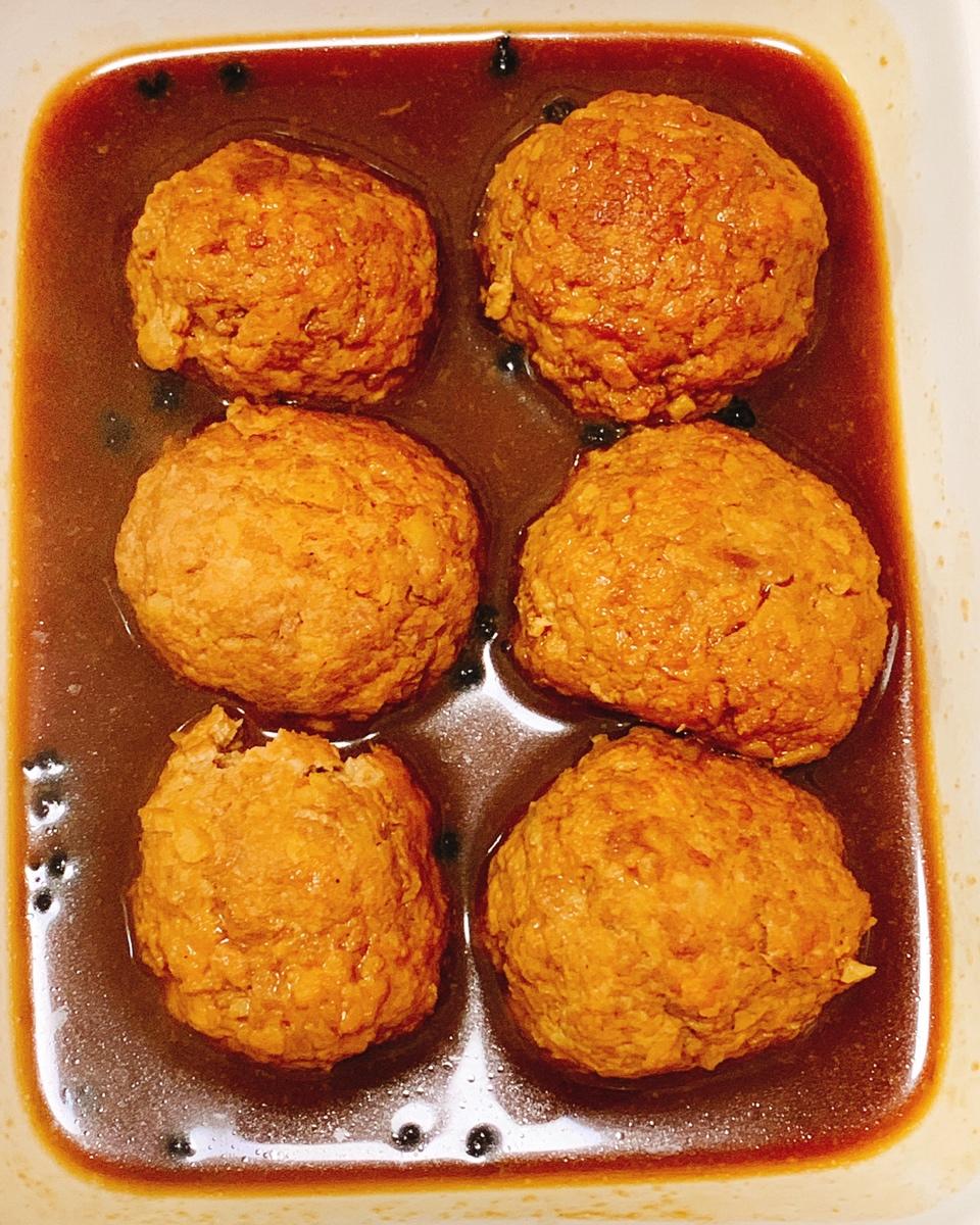 红烧狮子头(荸荠版）