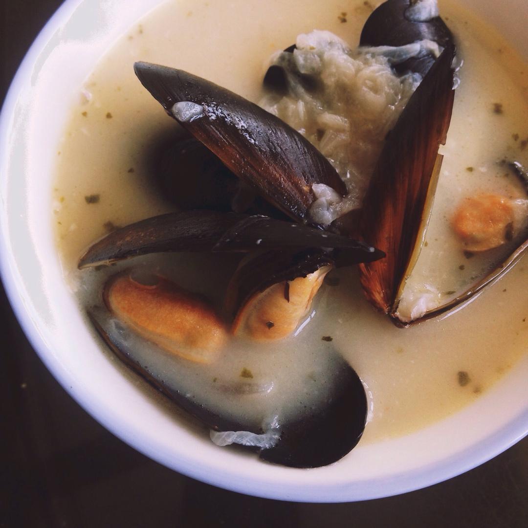 福木朱做的法国青口汤