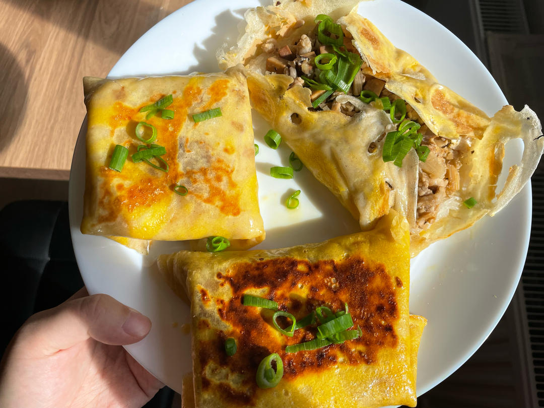 不用去武汉就能吃到的【武汉三鲜豆皮】