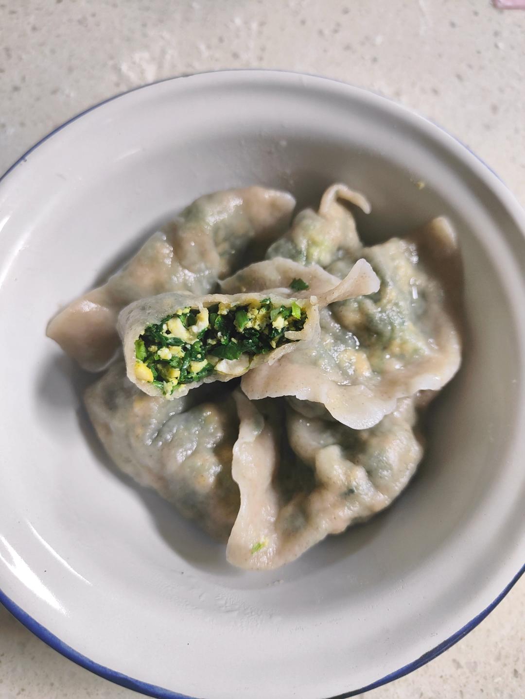 春天纯素好味——荠菜鸡蛋饺子