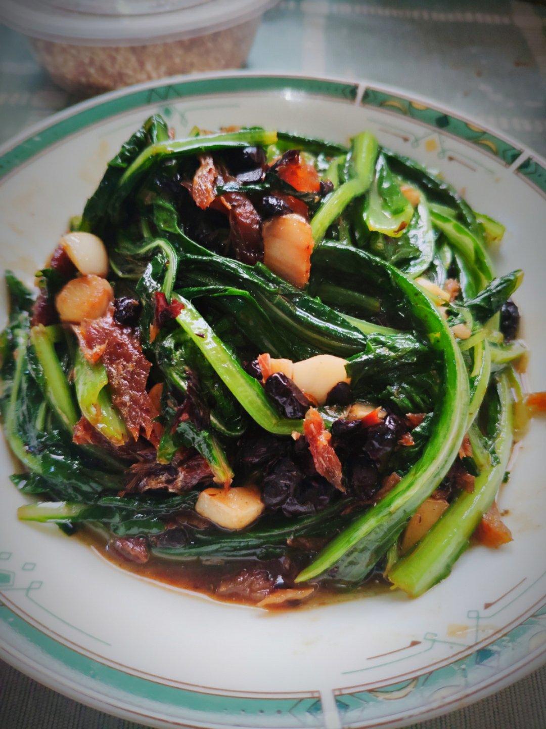 豆豉鲮鱼油麦菜