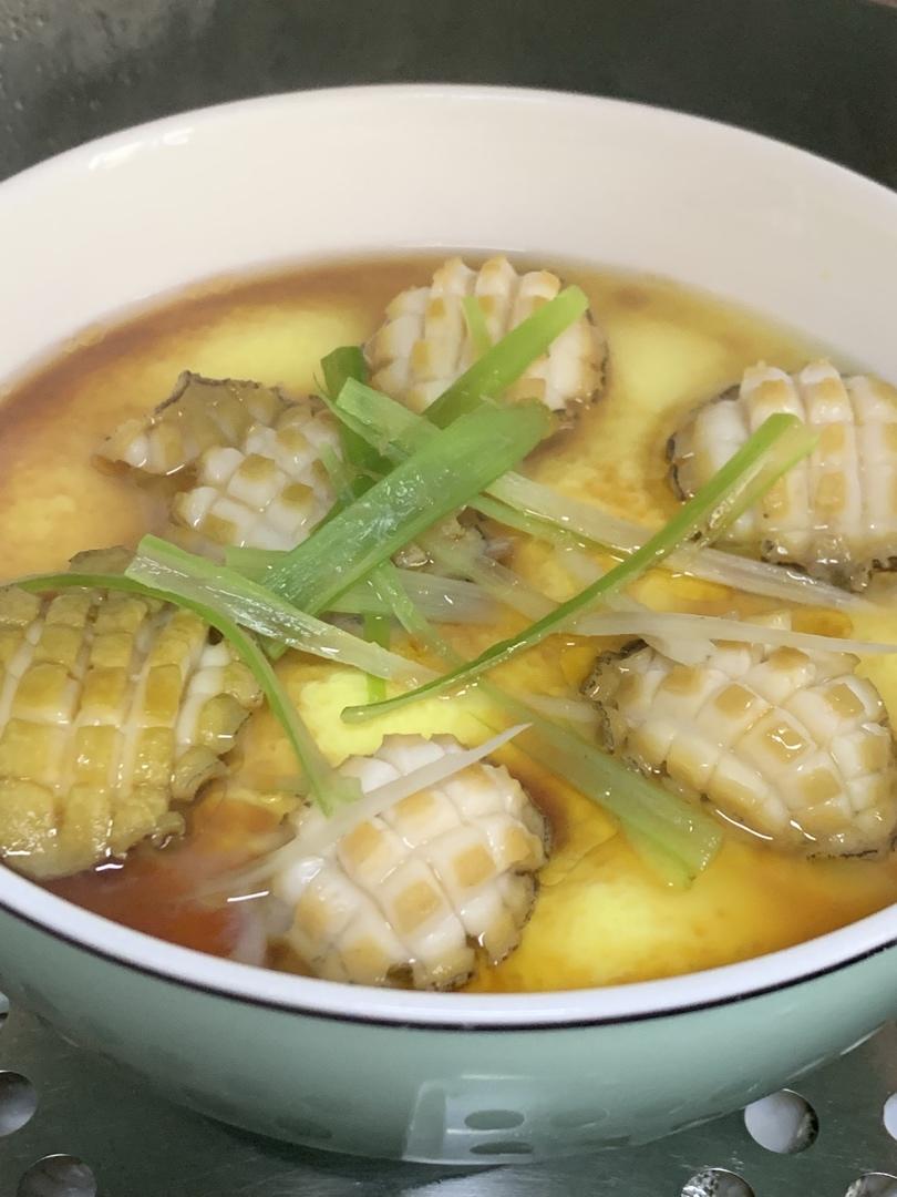 杨香香做的葱香鲍鱼蒸蛋