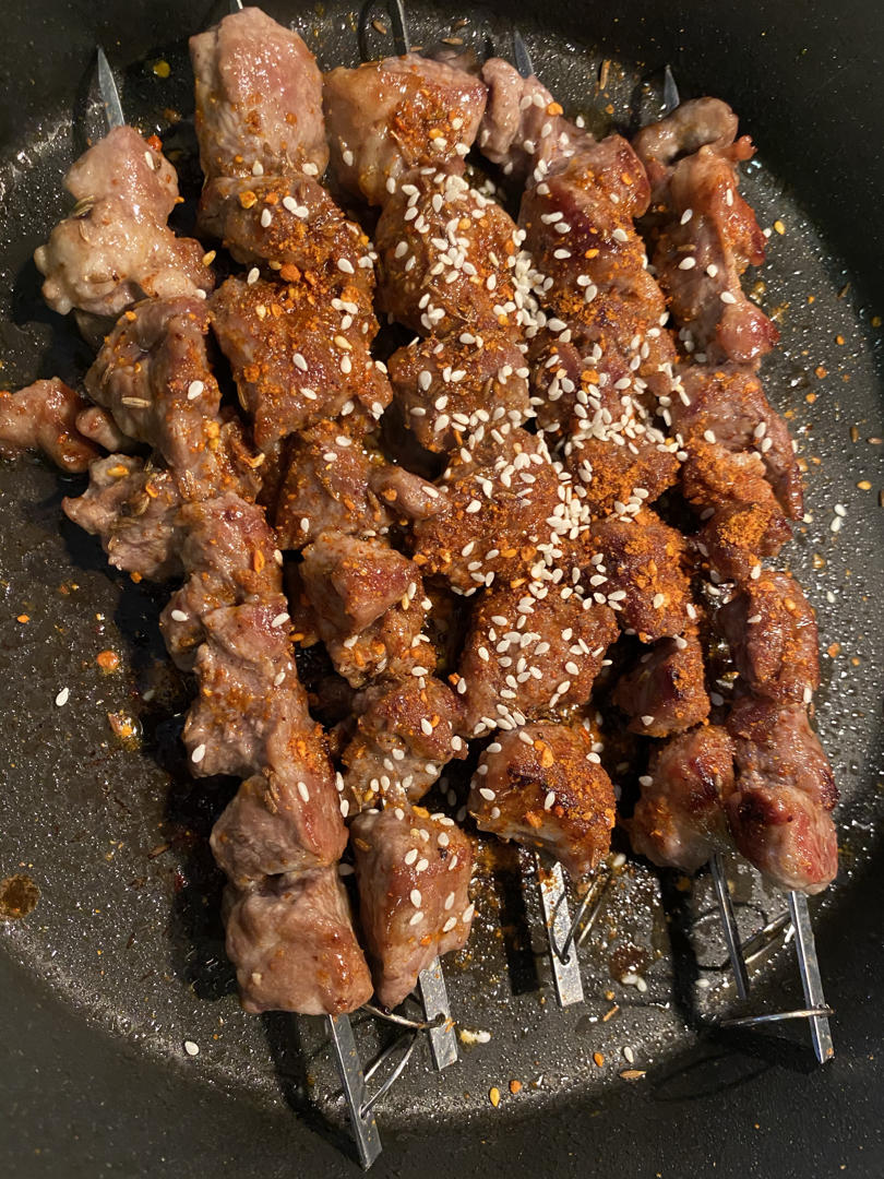 快手平底锅羊肉串