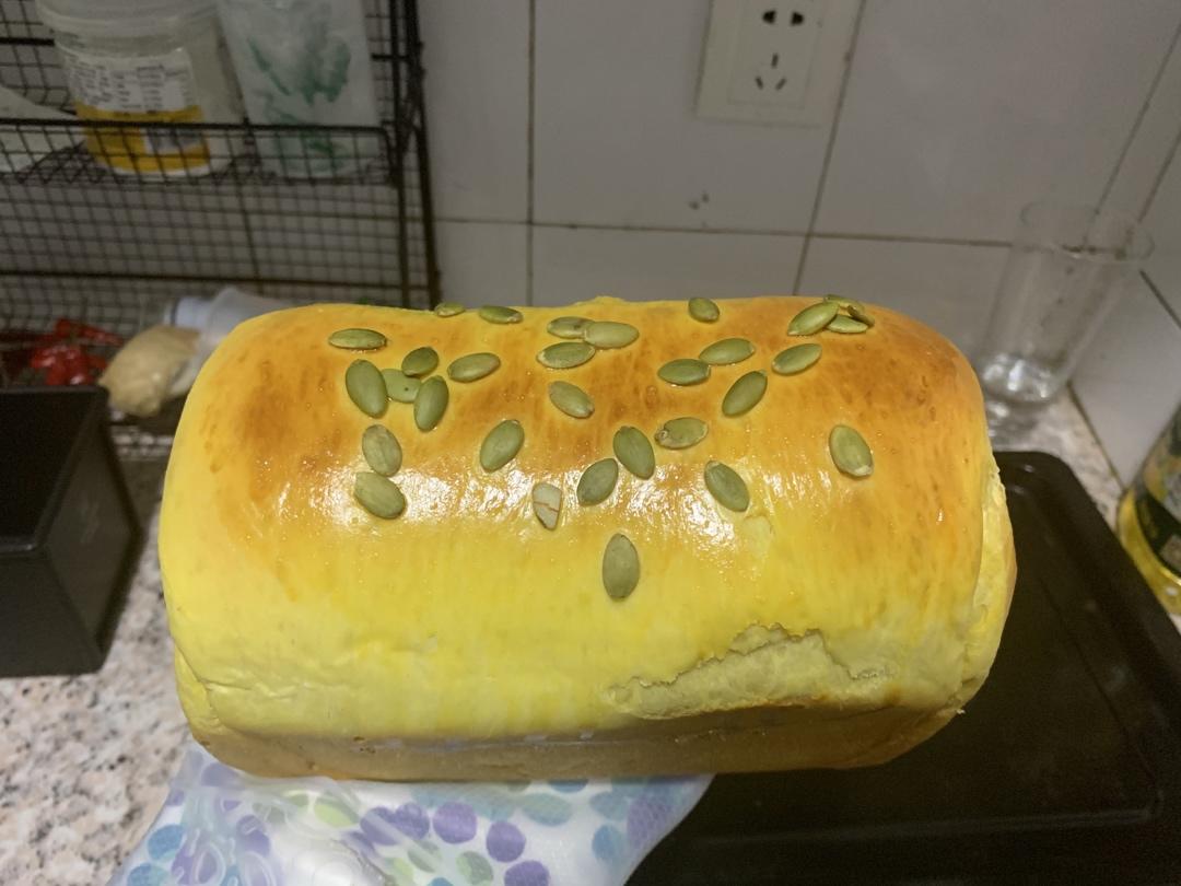 双倍南瓜🎃夹馅吐司，超软超浓郁！（波兰种）